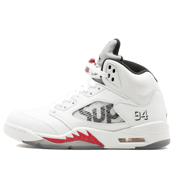 Supreme x Air Jordan 5 Retro 'White'