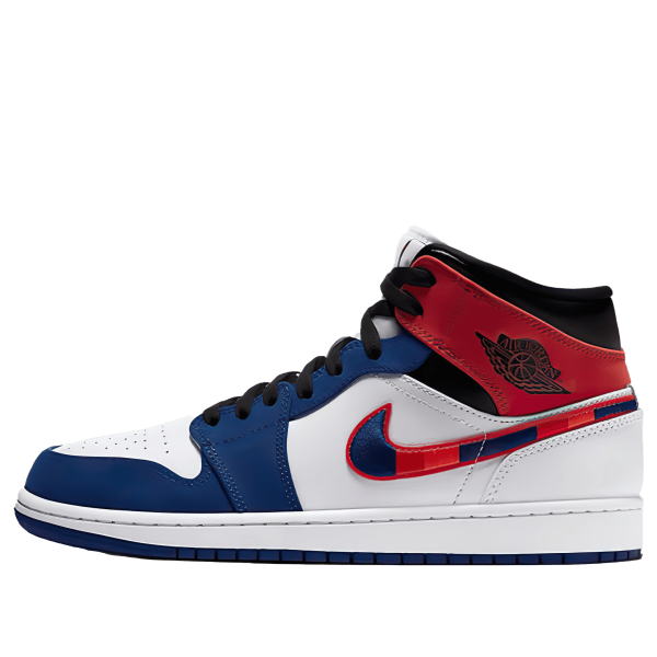 Air Jordan 1 Mid Multicolored Swoosh