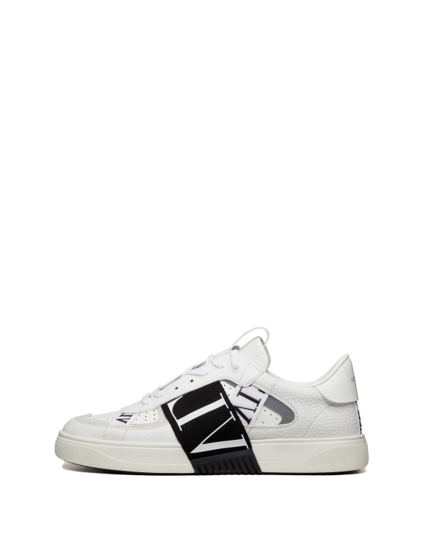Low-Top Calfskin Vl7n Sneaker With Bands