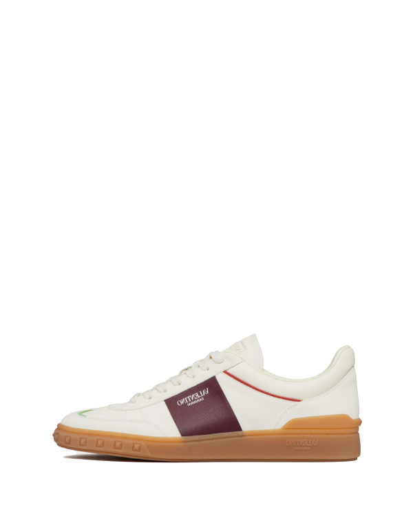 Upvillage Low Top Sneaker In Split Leather And Calfskin Nappa Leather