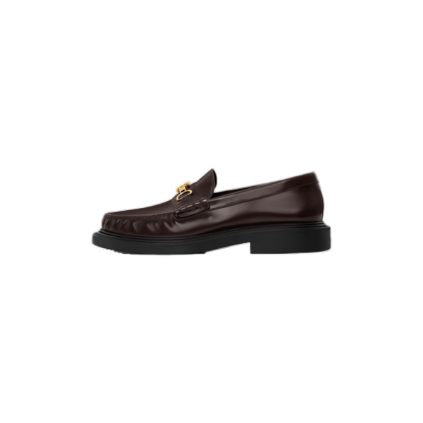 Celine Université Triomphe Chain Loaffer aus poliertem Bull