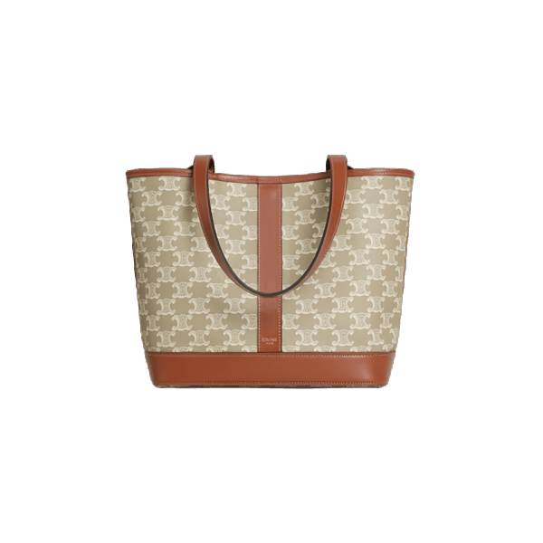 Small Cabas In Triomphe Canvas And Calfskin