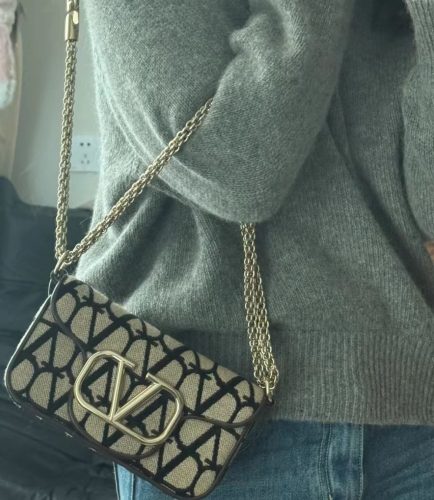 Valentino Garavani Locò Toile Iconographe Shoulder Bag photo review