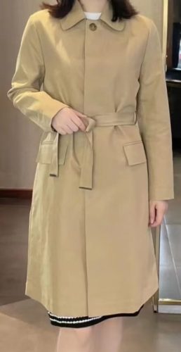Faceți clic pentru a vizualiza ecranul complet Long Gabardine Car Coat photo review