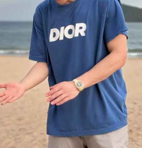 Dior Italic Relaxed-Fit T-Shirt photo review