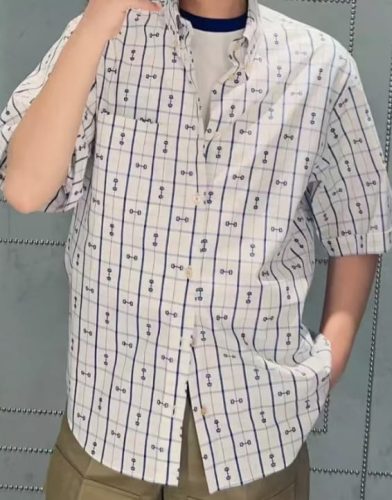 Horsebit Print Cotton Shirt photo review