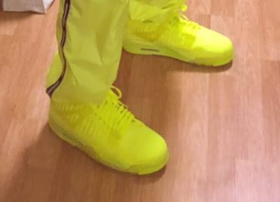 Air Jordan 4 Flyknit 'Volt' photo review