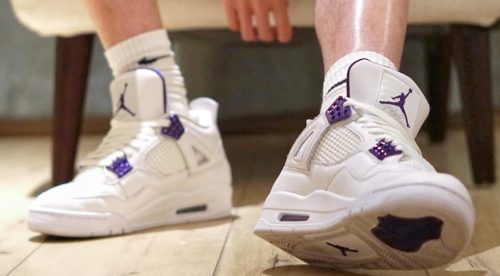 Air Jordan 4 Retro 'Purple Metallic' photo review