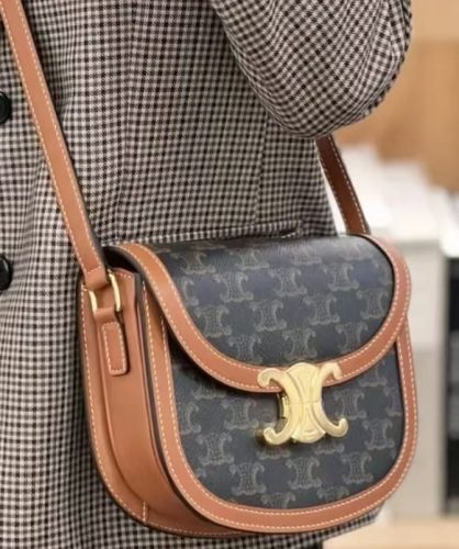 Click to view full screen Besace Clea In Triomphe Canvas And Calfskin photo review