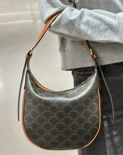 Small Heloïse Bag Cuir Triomphe In Triomphe Canvas & Calfskin photo review