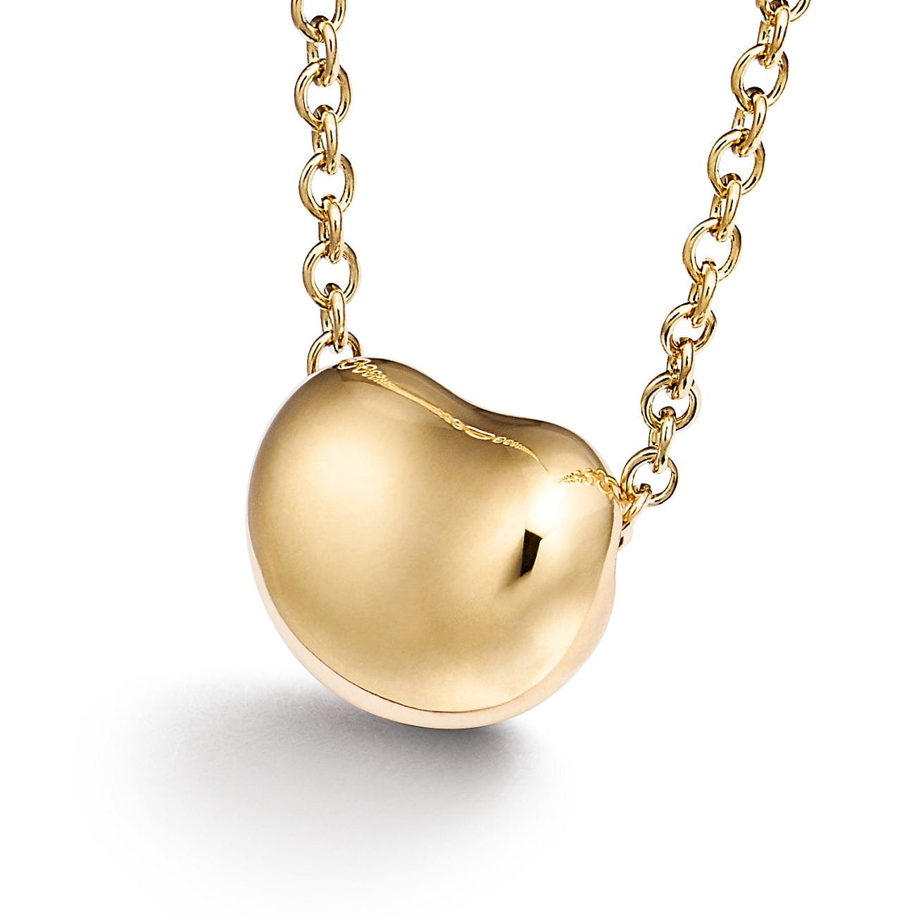 Elsa Peretti® Bean® design Pendant in Yellow Gold__ (4)