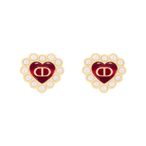Petit CD Baroque Stud Earrings